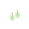 Angela D’Arcy Filigree Earrings, Gold & Green