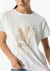 Tiffosi Womens Waterfall Embroidered T-Shirt, White