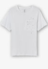 Tiffosi Lilo Rhinestone Detail T-Shirt, White