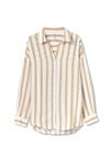 Tiffosi Buarque Striped Shirt, Beige and White