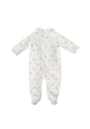 Babidu Baby Boy Rabbit Print Babygrow, Off White