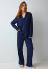 Triumph Amourette Jacquard Pyjama Set, Navy