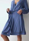 Triumph Comfort Long Sleeve Dressing Gown, Blue