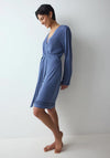 Triumph Comfort Long Sleeve Dressing Gown, Blue