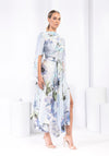 Kevan Jon Como Open Sleeve Print Maxi Dress, Blue