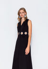 Kameya Cut-Out Detail Maxi A-Line Dress, Black