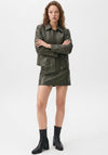 Vero Moda Bridget Faux Leather Mini Skirt, Green