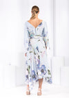 Kevan Jon Como Open Sleeve Print Maxi Dress, Blue