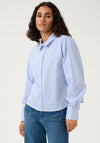 Kaffe Sofie Striped Relaxed Shirt, Blue
