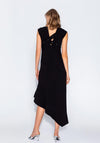 Kameya Studded Cross Over Back Maxi Dress, Black