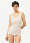 Mey Serie Modal Round Neck Vest, Beige
