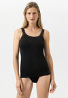Mey Serie Modal Lace Vest Top, Black