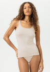 Mey Serie Modal Lace Vest Top, Beige