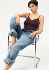 Mey Modal Lace Camisole Top, Wine