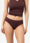 Mey Modal Lace Hipster Brief, Wine