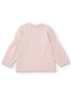 Tuc Tuc Mini Girl Sequin Heart Long Sleeve Top, Pink