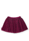 Tuc Tuc Mini Girl Animal Print Tulle Skirt, Red