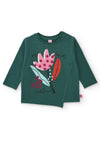 Tuc Tuc Mini Girl Floral Long Sleeve Top, Green
