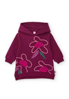Tuc Tuc Mini Girl Floral Jumper Dress, Wine