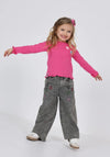 Tuc Tuc Mini Girl Heart Embroidery Jeans, Grey