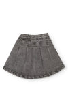 Tuc Tuc Mini Girl Heart Denim Skirt, Grey