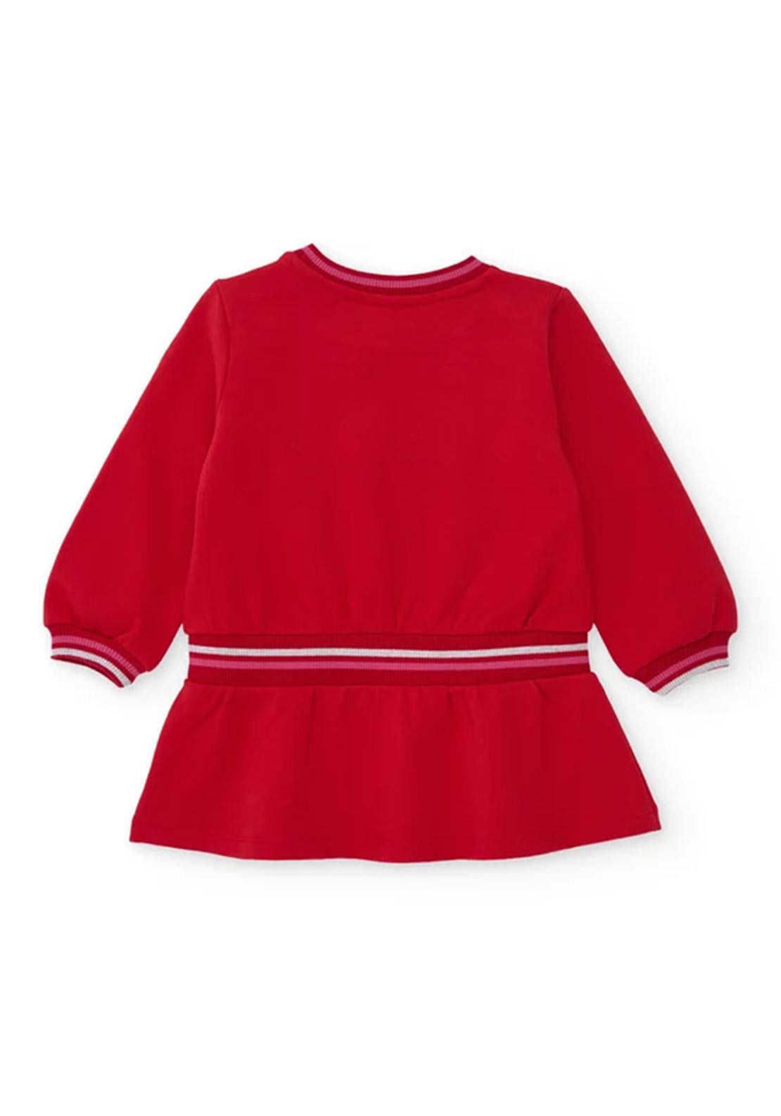 Tuc Tuc Mini Girl Love Long Sleeve Dress, Red