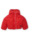 Tuc Tuc Mini Girl Padded Coat with Hood, Red