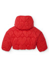 Tuc Tuc Mini Girl Padded Coat with Hood, Red