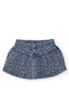 Tuc Tuc Mini Girl Heart Denim Skirt, Blue