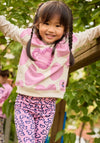 Tuc Tuc Mini Girl Heart Sweater and Legging Set, Pink