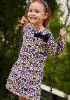 Tuc Tuc Mini Girl Animal Print Bow Dress, Multi