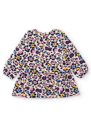 Tuc Tuc Mini Girl Animal Print Bow Dress, Multi