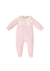 Babidu Baby Girl Rabbit Knit Babygrow, Pink