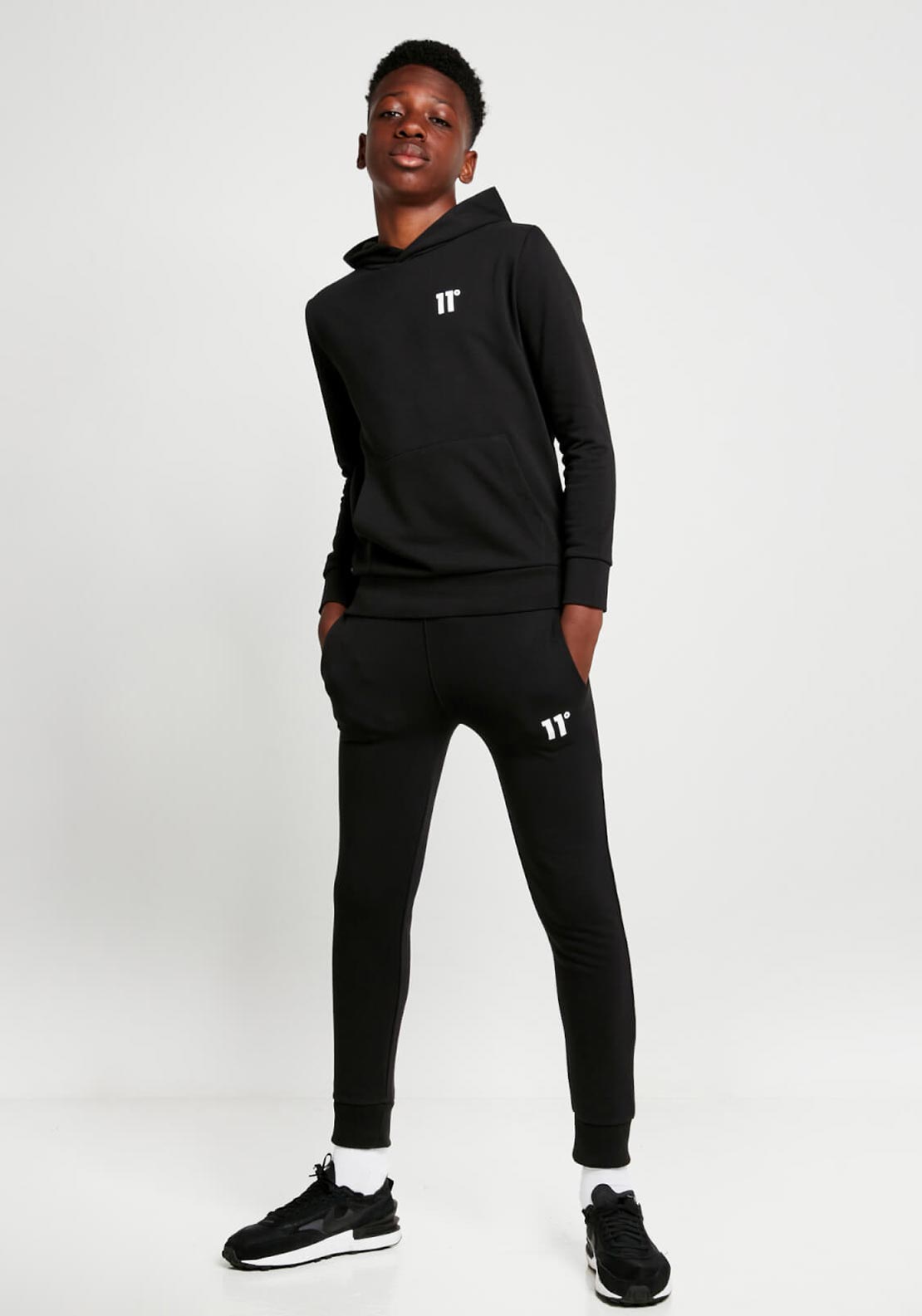 11 Degrees Boys Core Tracksuit Bottom, Black