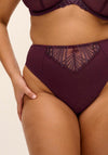 Elomi Reja Brazilian Brief, Wine