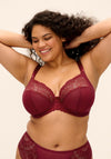Elomi Tierrie Stretch Plunge Wired Bra, Red