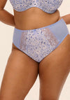 Elomi Morgan High Leg Brief, Blue