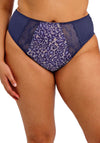Elomi Lucie High Leg Print Brief, Navy