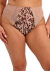 Elomi Lucie High Leg Brief, Brown