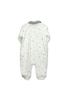 Babidu Baby Boy Print Collar Sleepsuit, Camel