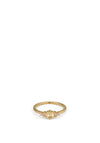 24Kae Square Magic Stone Ring, Gold