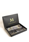 Serafina Collection Scarf and Brooch Gift Set, Grey