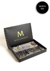 Serafina Collection Scarf and Brooch Gift Set, Grey