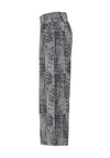 Ever Sassy Blurred Houndstooth Wide Leg Trouser, Grey