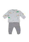 Babybol Baby Boy Top and Pant Set, Grey Multi