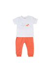 Babybol Baby Girl Polka Dot Three Piece Set, Orange