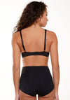 Lingadore 2 Pack High Waist Seamless Brief, Black