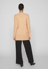 Vila Soft Knit Open Cardigan, Shell Coral
