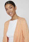Vila Soft Knit Open Cardigan, Shell Coral