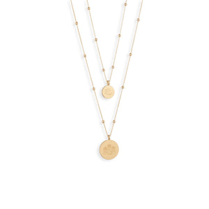 Ralph Lauren Logo Crest Double Row Necklace, Gold